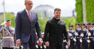 Ukraine-Russia war latest: Zelensky meets Merz and warns 50,000 Russian troops gathering near Sumy