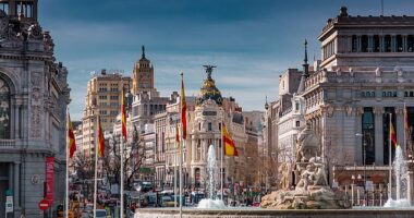 Police received the call about the shooting at 9.15 a.m. (0715 GMT) local time, according to Madrid police (File image)