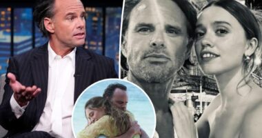 Walton Goggins ends interview over Aimee Lou Wood feud questions