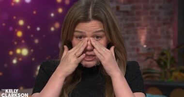Clarkson wiped away tears during the 1,000th episode of her talk show, and made a cryptic comment that she had 'lost a lot'