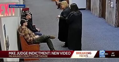 Wisconsin Judge Hannah Dugan was caught on surveillance footage apparently trying to distract Immigration and Customs Enforcement agents who were at the Milwaukee County Courthouse on April 18