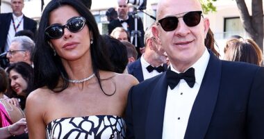 Getty identified the following picture as 'Lauren Sanchez and Jeff Bezos attend the "Dossier 137" (Case 137)" red carpet at the 78th annual Cannes Film Festival'