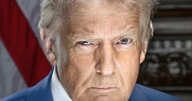 ‘Deeply creepy’: Enormous brooding banner of Trump now hangs alongside Lincoln outside Department of Agriculture