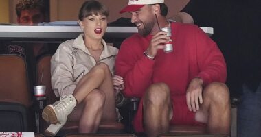 Taylor Swift and Travis Kelce made a surprise appearance at Thursday's Stanley Cup Final