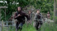 28 Years Later Aaron Taylor-Johnson and Alfie Williams