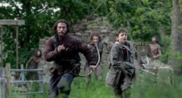 28 Years Later Aaron Taylor-Johnson and Alfie Williams