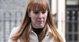 Deputy Prime Minister Angela Rayner is seen leaving 10 Downing Street after chairing a Cabinet meeting this week