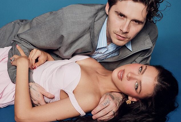 In their interview with Glamour Germany, Nicola Peltz and Brooklyn Beckham gush about their love for each other and praise her parents but make no direct mention of his mother and father