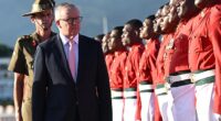 Primie Minister Anthony Albanese (pictured in Fiji on Friday) spoke out ahead of the G7 Summit in Canada