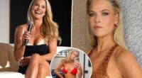 Ali Larter, 49, shows off her figure in red string bikini