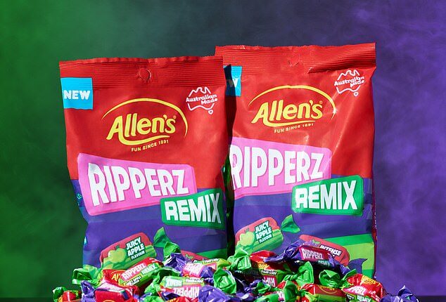 Aussies can now get their hands on the Allen's 'Ripperz Remix' - a new combination which blends Red Ripperz with the flavours of apple and grape