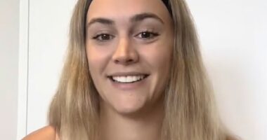 California-born Devin, a Gen Z native, has spent the last two years living in London , where she has picked up on subtle language differences between the US and the UK. Pictured