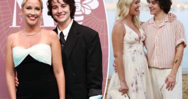 Anna Camp smiles on red carpet with girlfriend Jade Whipkey after defending age gap