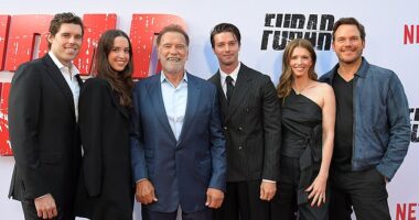 Arnold Schwarzenegger had a family reunion at the premiere of season two of his Netflix action comedy Fubar on Wednesday — but one of his children got the cold shoulder