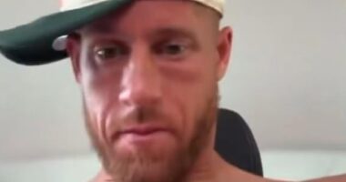 Aston Villa star Ross Barkley looked worse for wear as he partied in Barcelona on Thursday