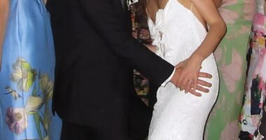 Phoebe Tonkin wed art dealer Bernard Lagrange in a glitzy New York ceremony surrounded by Aussie A-listers and Hollywood royalty last month