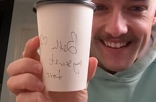 Jake Craig has spoken out about an awkward yet amusing dilemma after a barista started leaving 'secret' messages on his girlfriend Beth's coffee cups