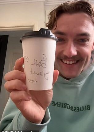 Jake Craig has spoken out about an awkward yet amusing dilemma after a barista started leaving 'secret' messages on his girlfriend Beth's coffee cups