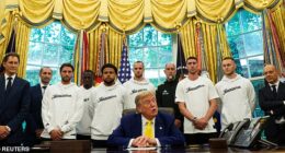 Juventus had a bizarre meeting with Donald Trump on Wednesday as he spoke out about transgender athletes and Iran