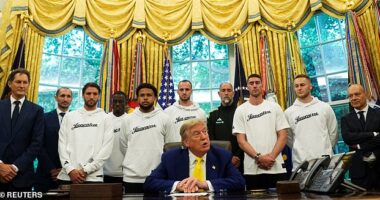 Juventus had a bizarre meeting with Donald Trump on Wednesday as he spoke out about transgender athletes and Iran
