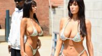 Bianca Censori leaves nothing to the imagination in fully edible candy bra and underwear set