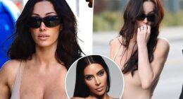 Bianca Censori looks like Kim Kardashian's twin in bodysuit, fur boots