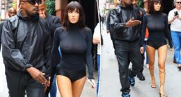 Bianca Censori wears sheer black top, tiny shorts in NYC