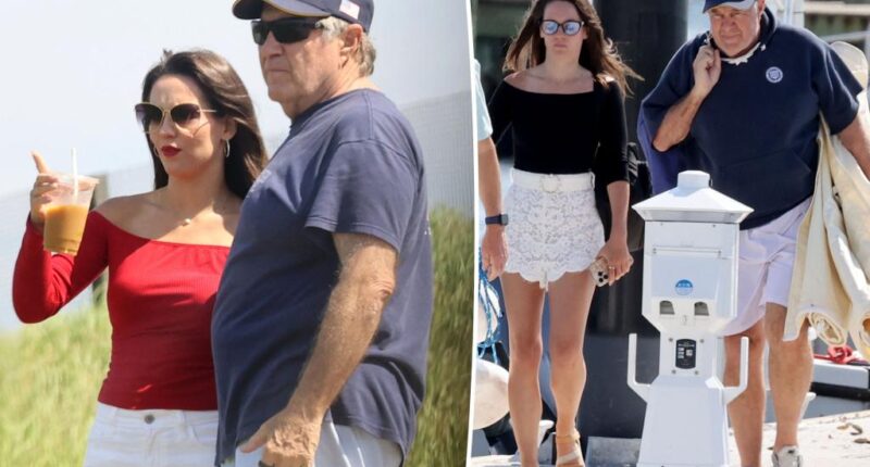 Bill Belichick, Jordon Hudson make surprise appearance