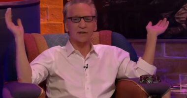 Bill Maher (pictured) was baffled that Hollywood star Sean Penn would question his dinner with Donald Trump after the Oscar winner had met with the likes of Cuban dictator Fidel Castro