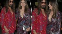 Billy Ray Cyrus and girlfriend Elizabeth Hurley have romantic date night in London to support Miley's new film