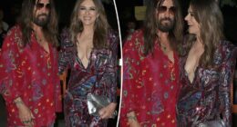 Billy Ray Cyrus and girlfriend Elizabeth Hurley have romantic date night in London to support Miley's new film
