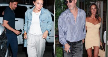Brad Pitt, Ines de Ramon and Gigi Hadid, Bradley Cooper go on casual double date in NYC
