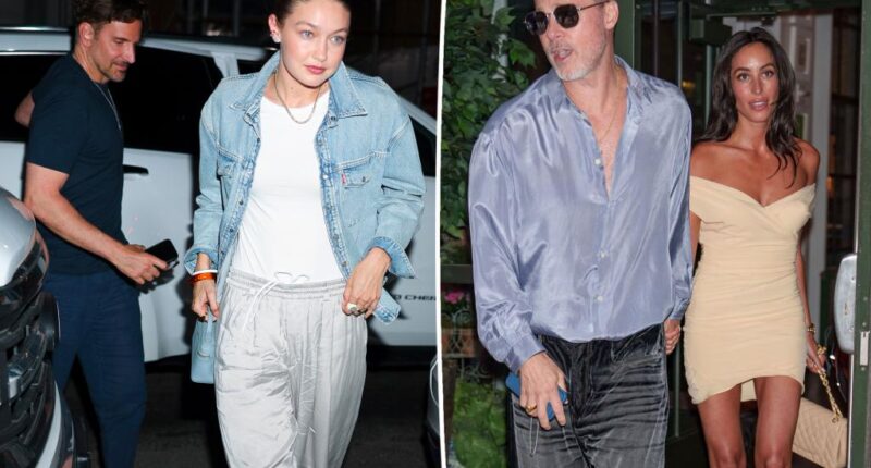 Brad Pitt, Ines de Ramon and Gigi Hadid, Bradley Cooper go on casual double date in NYC