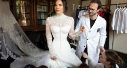 Lauren Sanchez (pictured with a team of tailors from Dolce & Gabbana) was Vogue's digital cover girl for its June edition