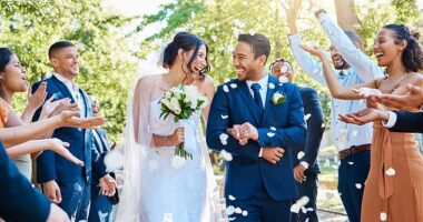 A bride was shocked and annoyed when her mother-in-law arrived to her wedding wearing a white dress (stock image)