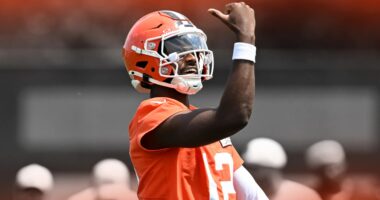 Cleveland Browns quarterback Shedeur Sanders is fighting for a roster spot.