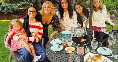 Bruce Willis' wife Emma Heming rung in her 47th birthday during a lowkey celebration with her blended family this week