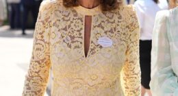 Carole Middleton channelled Molly-Mae as she stepped out in a £325 lace dress at Royal Ascot yesterday