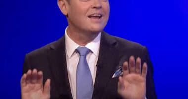 Celebrity Catchphrase host Stephen Mulhern, 48, was left red-faced after making the ultimate slip-up on Saturday's episode of the show