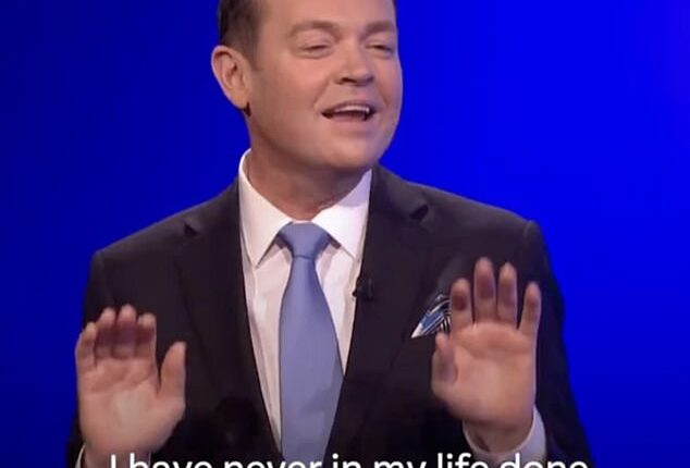 Celebrity Catchphrase host Stephen Mulhern, 48, was left red-faced after making the ultimate slip-up on Saturday's episode of the show