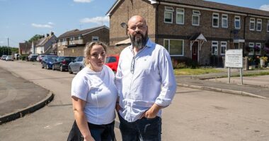 Ana and Luis Dos Santos (pictured) who have lived on North Road for eight years said the parking situation is 'chaotic'