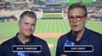 Chip Caray (right) suffered an unfortunate slip of the tongue while promoting a Pride night
