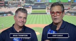 Chip Caray (right) suffered an unfortunate slip of the tongue while promoting a Pride night
