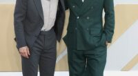 Brad Pitt looked dapper as he stepped out British Racing Green-coloured suit as he teamed up with Hollywood icon Tom Cruise for the European premiere of F1: The Movie in London on Monday