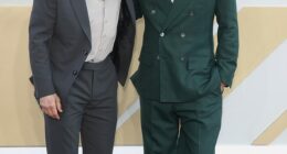 Brad Pitt looked dapper as he stepped out British Racing Green-coloured suit as he teamed up with Hollywood icon Tom Cruise for the European premiere of F1: The Movie in London on Monday