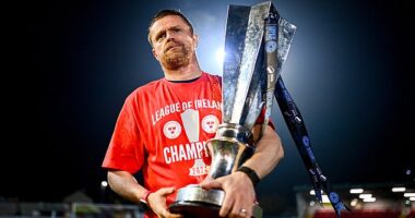 Damien Duff, 46, quit after masterminding last season’s title-winning campaign at Shelbourne