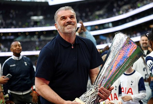 Postecoglou led Tottenham to the Europa League trophy - their first silverware since 2008