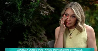 Danny Jones ' wife Georgia broke down in tears and admitted 'I felt like a failure' as she made an emotional first TV appearance since his drunken kiss with Maura Higgins