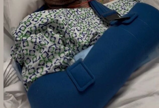 David Beckham has been hospitalised after being left in 'unbearable' pain. He is believed to have undergone a secret operation to repair his wrist after breaking it 22 years ago