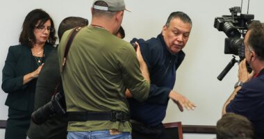 Democratic Sen. Alex Padilla handcuffed and forcibly removed from Kristi Noem’s immigration press conference